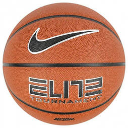 М'яч баскетбольний Nike Elite Tournament 8P р. 7 Deflated Amber/Black/Metallic Silver/Black (N.100.2353.855.07)