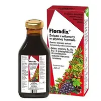 Floradix витамины, железо, экстракты растений, фруктов и овощей 250 мл