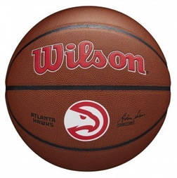 М'яч баскетбольний Wilson NBA Team Alliance Bskt Atl Hawks размер 7 Amber (WTB3100XBATL)