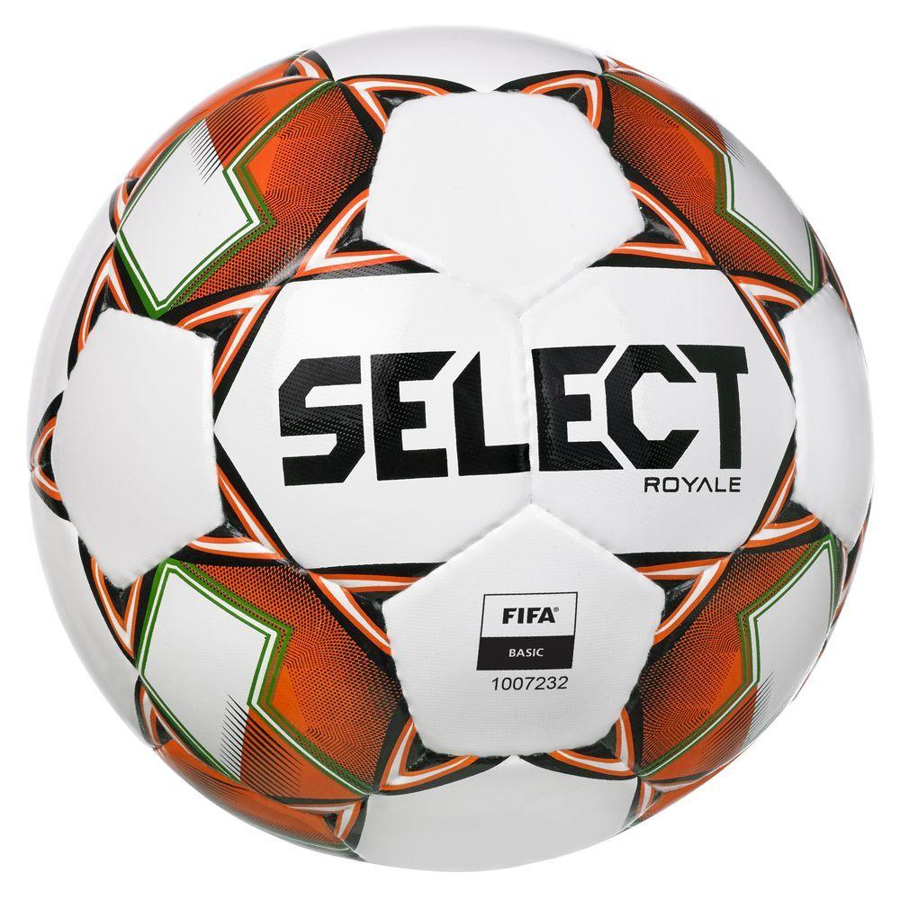 М'яч футбольний Select Royale FIFA Basic v22 білий/помаранчевий Уни 5 (022534-304-5)