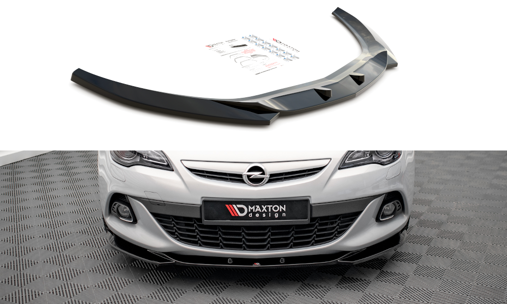 Сплітер Opel Astra J GTC OPC-Line (11-18) тюнінг обвіс губа спідниця елерон (V1)