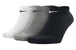 Шкарпетки Nike Volue No Show 3-pack 46-50 black/gray/white SX2554-901