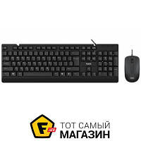 Комплект (клавиатура и мышь) Havit Клавиатура+мышь HV-KB272CM wired USB black (HV-KB272CM, black)