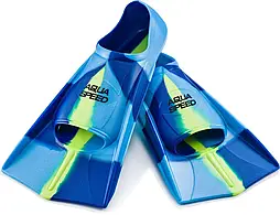 Ласти Aqua Speed Training Fins 7943 (137-82) 39/40 (25-25.5 см) Синьо-блакитно-жовті (5908217679437)