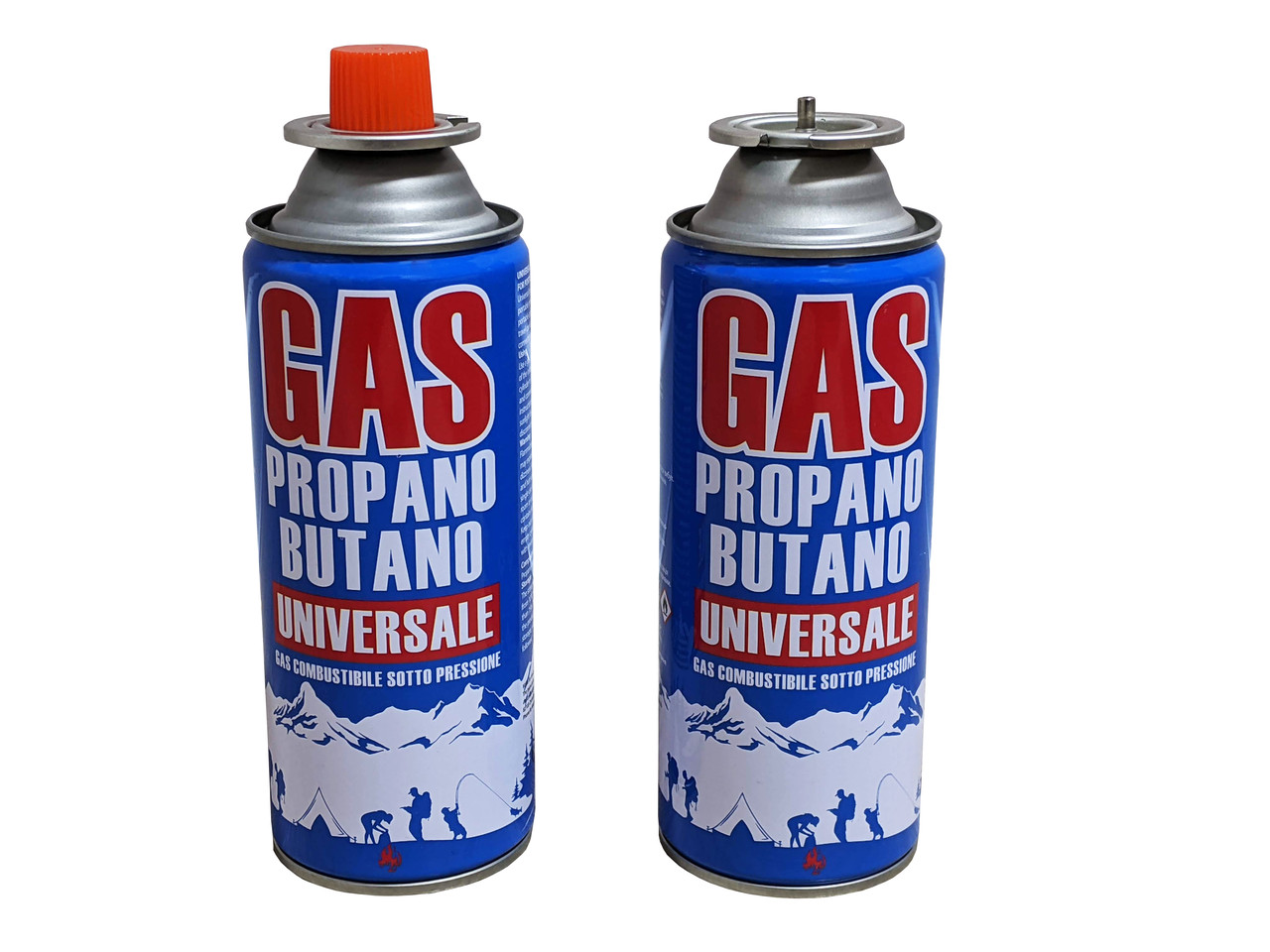 Портативний цанговий газовий балон універсальний  220 г PROPANO BUTANO UNIVERSAL