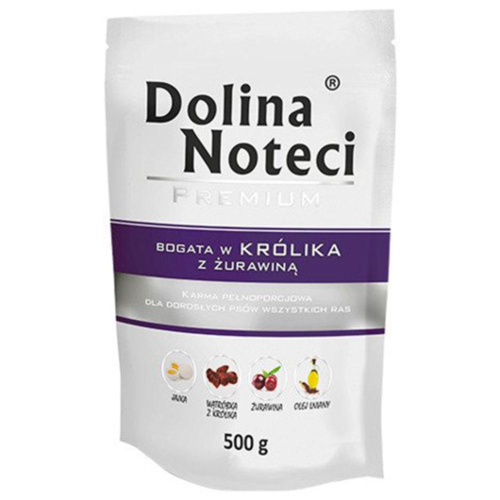 Консерва пауч для собак з кроликом та журавлиною, Dolina Noteci 500 гр
