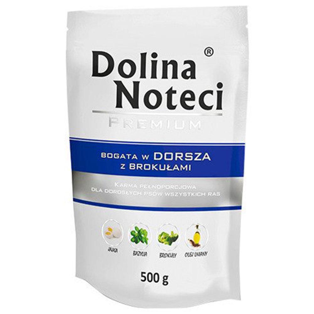 Вологий корм для собак з тріскою та брокколі, Dolina Noteci 500 гр