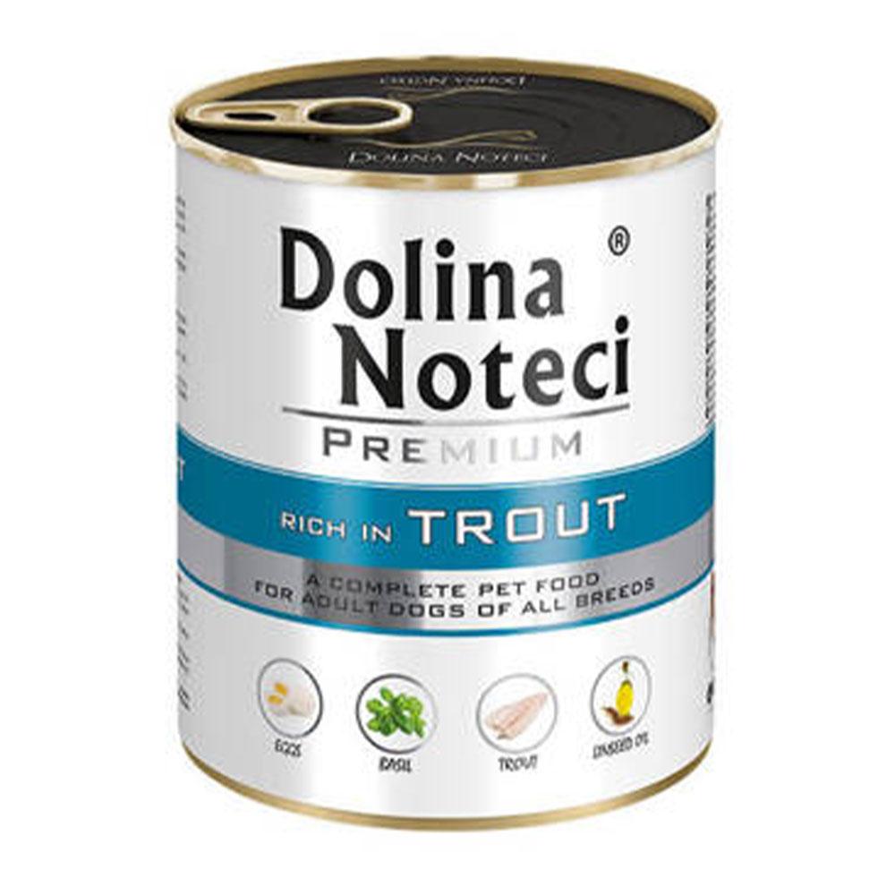 Вологий корм консерва для собак з форелью Dolina Noteci 800 гр
