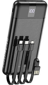 Повербанк Power Bank Borofone BJ20 10000 mAh чорний і білий