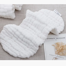 Вкладиш мусліновий 12-ти шаровий для багаторазових підгузників 42х13 см Білий 30320