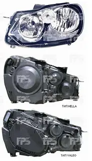 Фара права на Volkswagen Golf, Фольксваген Гольф, Фольксваген Гольф 6, VI 09-