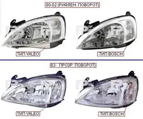 Фара ліва на Opel Combo, Опель Комбо 01-11