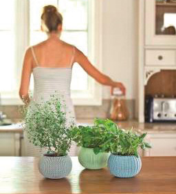 Набор горшков для цветов 3 шт., Cozies Herb Pot Keter - фото 3 - id-p281595896