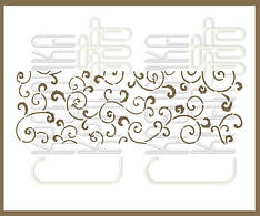 Трафарет для тортів візерунок
