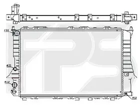 Радіатор Audi (Audi)DI 100 91-94/A6 94-98 (C4) виробник FPS