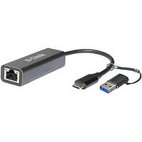 Сетевой адаптер D-Link DUB-2315 1x2.5GE, USB Type-C (с адаптером USB-A)