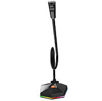 Мікрофон ігровий MeeTion MT-MC13 RGB USB, чорний
