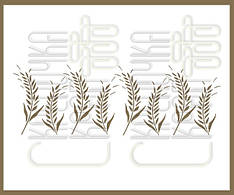 Трафарет для тортів пшениця