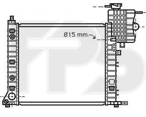 Радіатор охолодження Mercedes Vito W638 (96-)