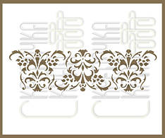 Трафарет для тортів візерунок