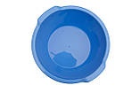 Таз пластиковий харчовий 6 літрів Незабудка блакитний Ø 29.5 см h=15 см (ПолімерАгро), фото 2
