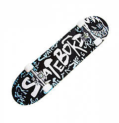 Скейт дитячий скейтборд дерев'яний "Font" з принтом арт.9944