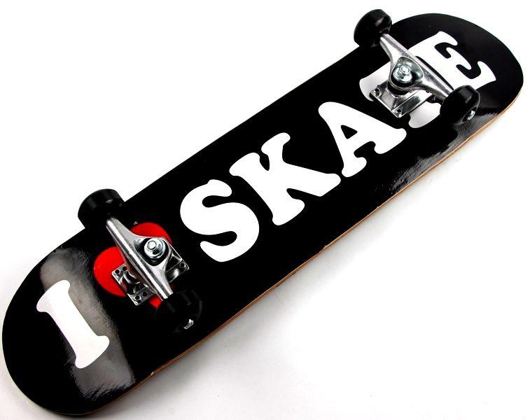 Скейт дитячий скейтборд дерев'яний "ILOVESKATE" з малюнком арт.9661