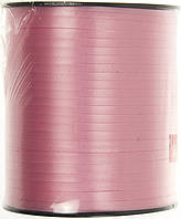Стрічка фольгована для повітряних кульок та декору рожева 225м