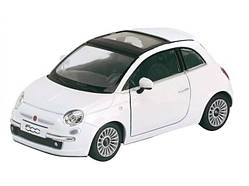 Машина — метал. "Kinsmart" FIAT 500 2007,в кор-ці,16х7х8см №KT5345W(24)
