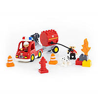 Конструктор "Максі" Пожежна станція 95ел. в кор-ці №77493/Полісся/(3)