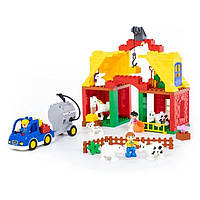 Конструктор "Максі" Весела ферма 65ел.в кор-ці №77561/Полісся/(3)