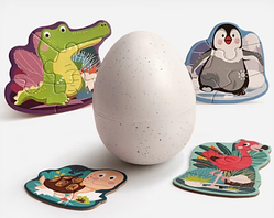 Іграшка Пазл 4 штуки в яйці Тварини №120458/Top Bright/