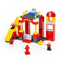 Конструктор "Максі" Пожежна станція 81ел.,в кор-ці №77509/Полісся/(3)