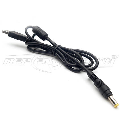 Кабель живлення USB to DC 4.8.x1.7 мм ноутбука ( HP), фото 3