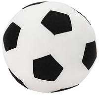 Футбольный мяч 20 см IKEA SPARKA мягкая детская игрушка чёрно-белый плюшевый мячик для детей ИКЕА СПАРКА