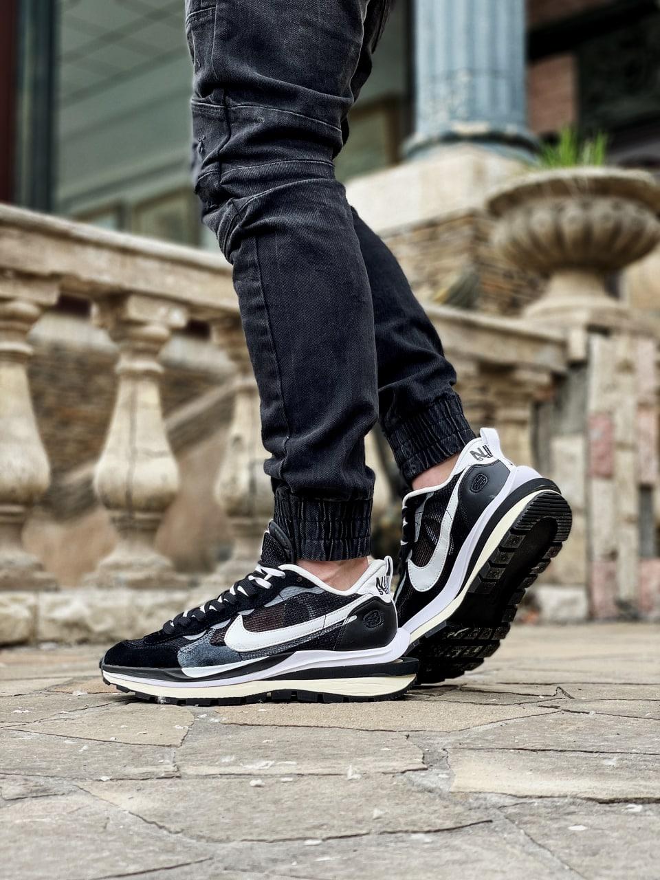 Кросівки чоловічі чорні Nike x Sacai VaporWaffle (05600)