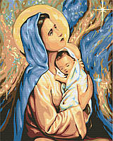 Картина по номерам Религия Мария и Иисус Картины в цифрах Библейские сюжеты 40х50 Роспись Brushme BS24165