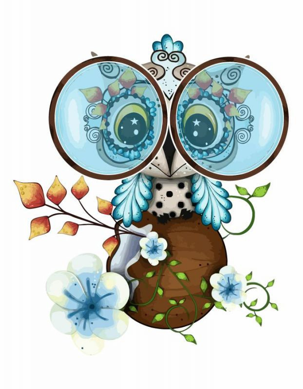 Картина по номерам. Rosa "Cute Owl" 35х45 см N00013210