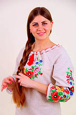 Жіноча вишита сукня довгий рукав в українському стилі, фото 3