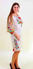 Жіноча вишита сукня довгий рукав в українському стилі, фото 3