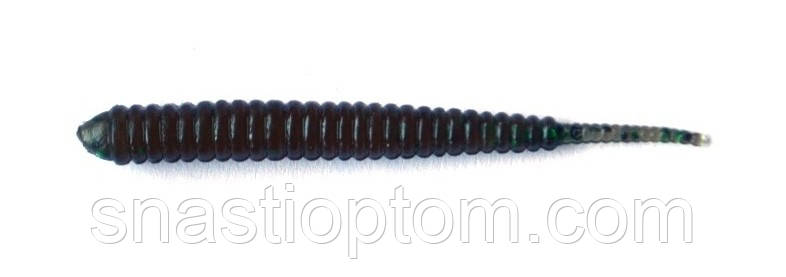 Силиконовая приманка на хищника Taipan Pass-Worm, длина 2,0 дюйма, 20шт/уп, цвет №01 Green pumpkin - фото 1 - id-p1703873584