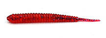 Силіконова приманка для хижої риби Taipan Pass-Worm, довжина 2,0 дюйми, 20шт/уп, колір №05 Redpearl