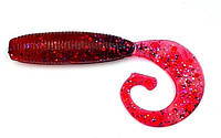 Силиконовая приманка для хищной рыбы Taipan Vibe-Shot, длина 2,5 дюйма, 8шт/уп, цвет №05 Redpearl