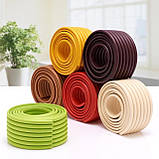 Стрічка на кути меблів - ребриста. Темно-коричневий. (03095), фото 4