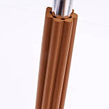 Стрічка на кути меблів - ребриста. Темно-коричневий. (03095), фото 2