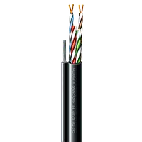 Cat. 5e U/UTP РЕ steel cord 4x2x24 AWG (k) трос (70910181) бухта 305м Кабель витая пара ЗЗЦМ (UTP медь