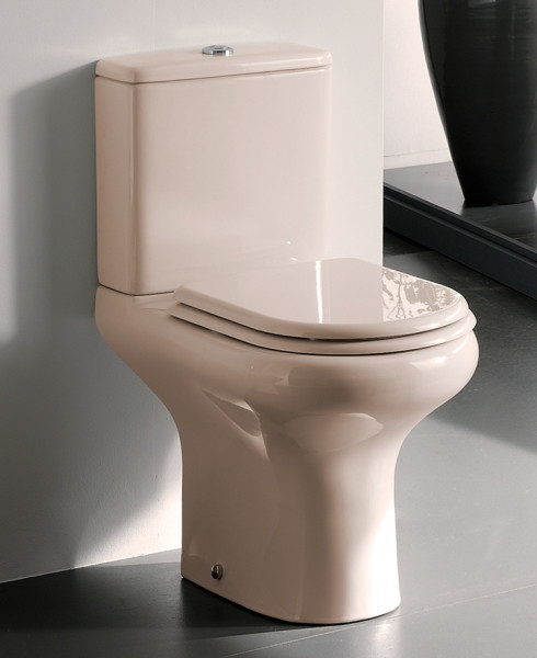 Комплект Compact RAK Ceramics (унітаз бачок кришка АВС) Рожевий, фото 1