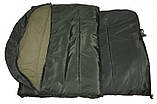 Спальний мішок-ковдра військовий зима на флісі Олива 90 см, фото 2