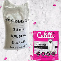 Силікогель для котячих туалетів Calitti Crystals 1-20 кг (53.5 л)