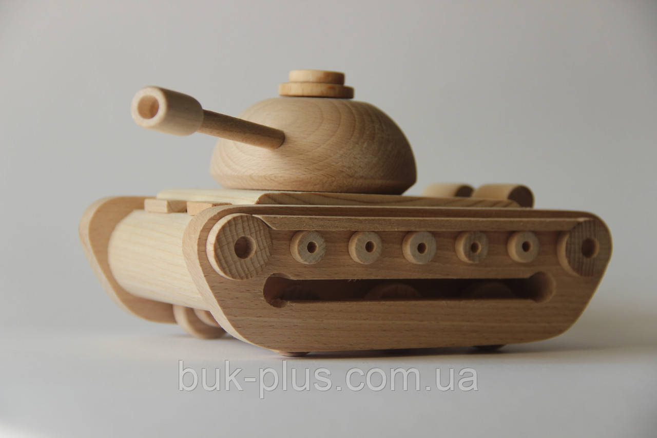 Дерев'яна іграшка танк "Тішка"
